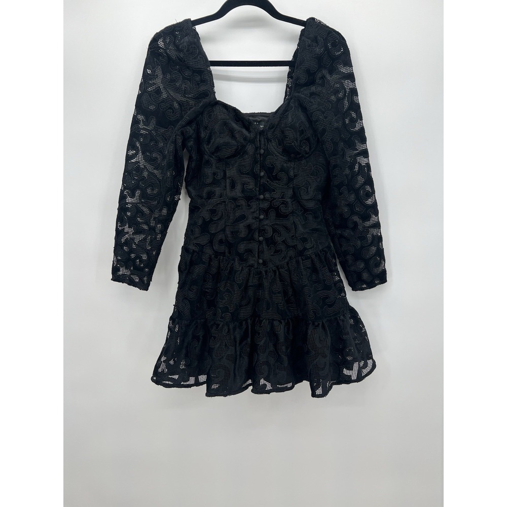 ASOS Long Sleeve Black Mini Dress‎ Size 0